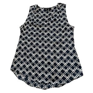 Banana Republic geometric sleeveless blouse sz‎ S